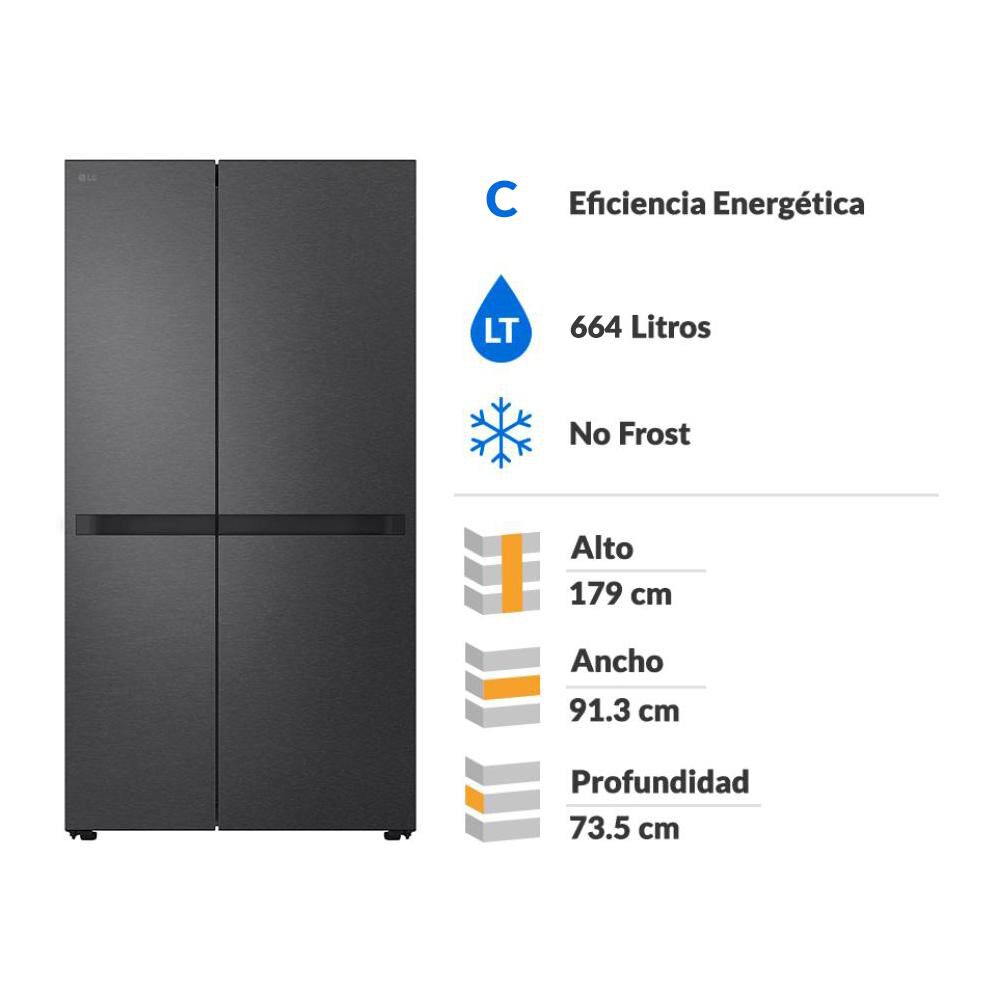 Refrigerador Side By Side LG GS66BPM / No Frost / 664 L image number 1.0